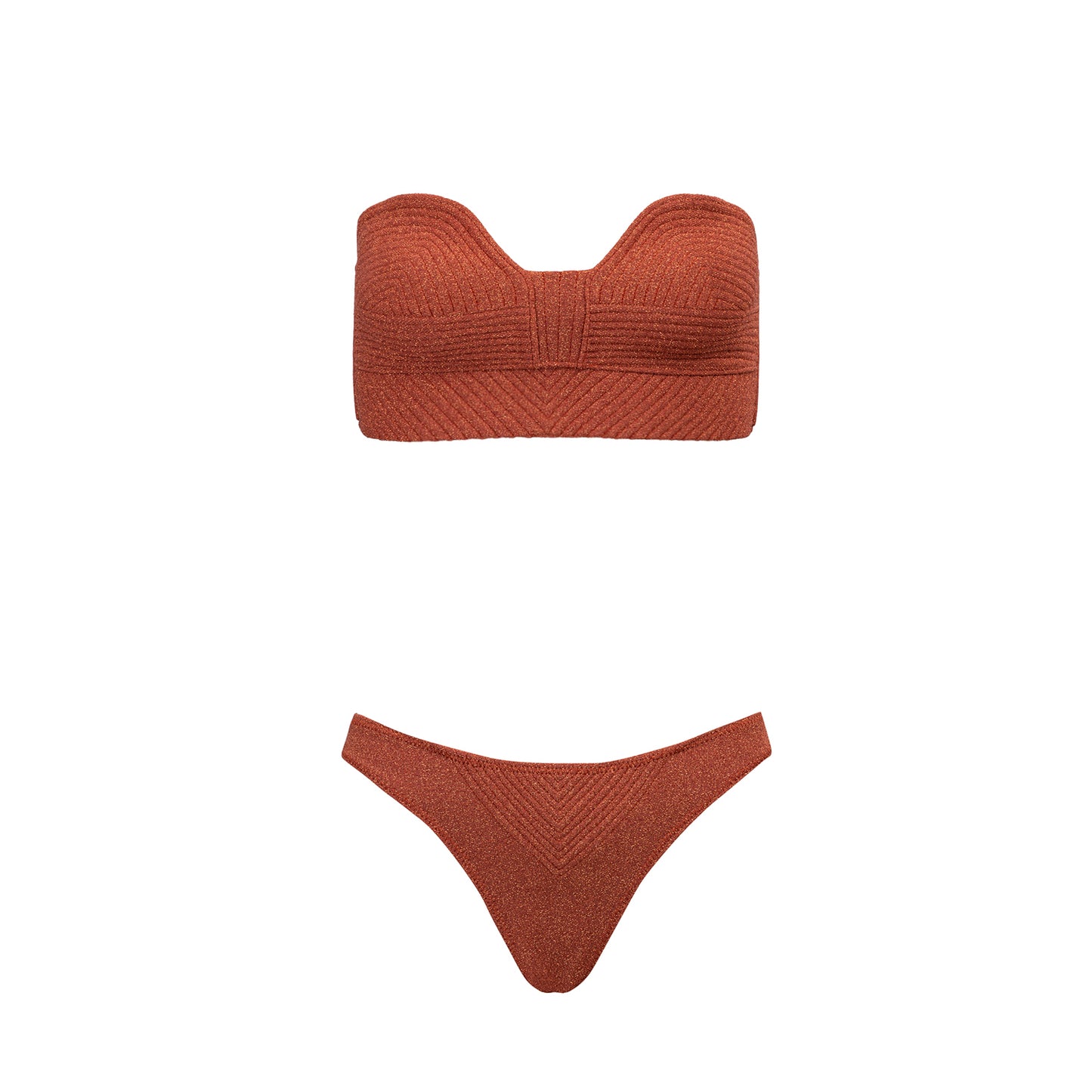 BIKINI MARIA PANTS CORAL LUREX
