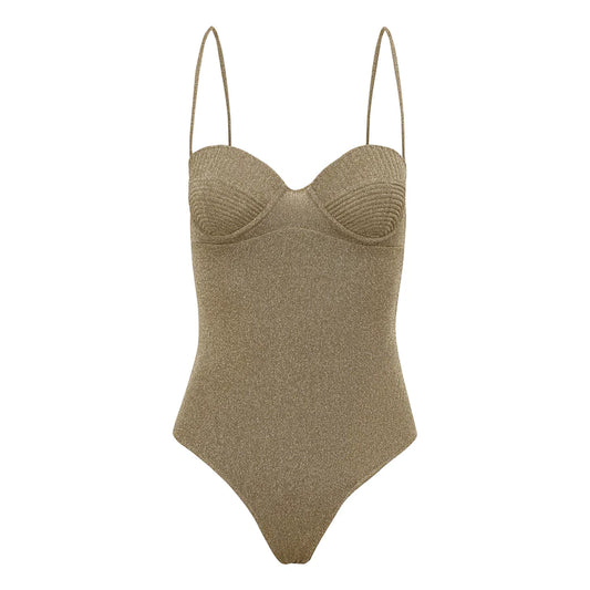 SWIMSUIT RENATA GREEN LUREX