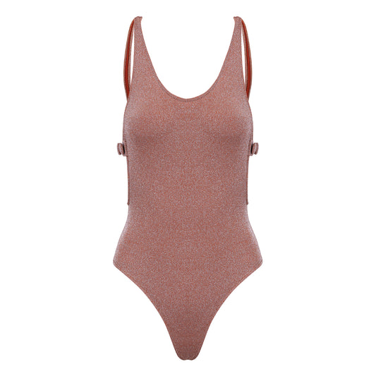 SWIMSUIT BELL COPPER LUREX