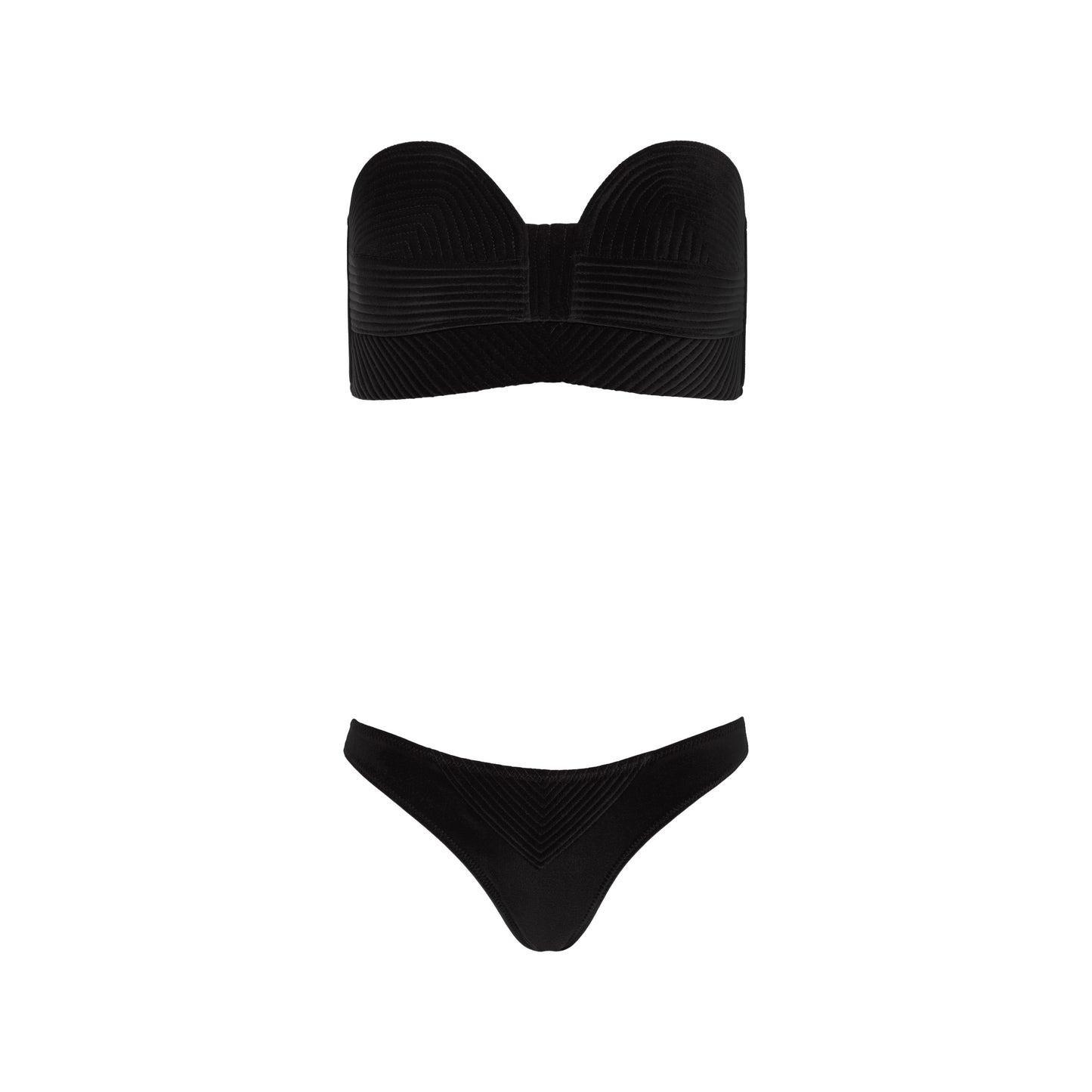 BIKINI MARIA PANTS BLACK VELVET