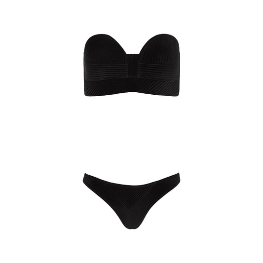 BIKINI MARIA PANTS BLACK VELVET