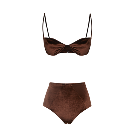BIKINI CHIC BROWN VELVET