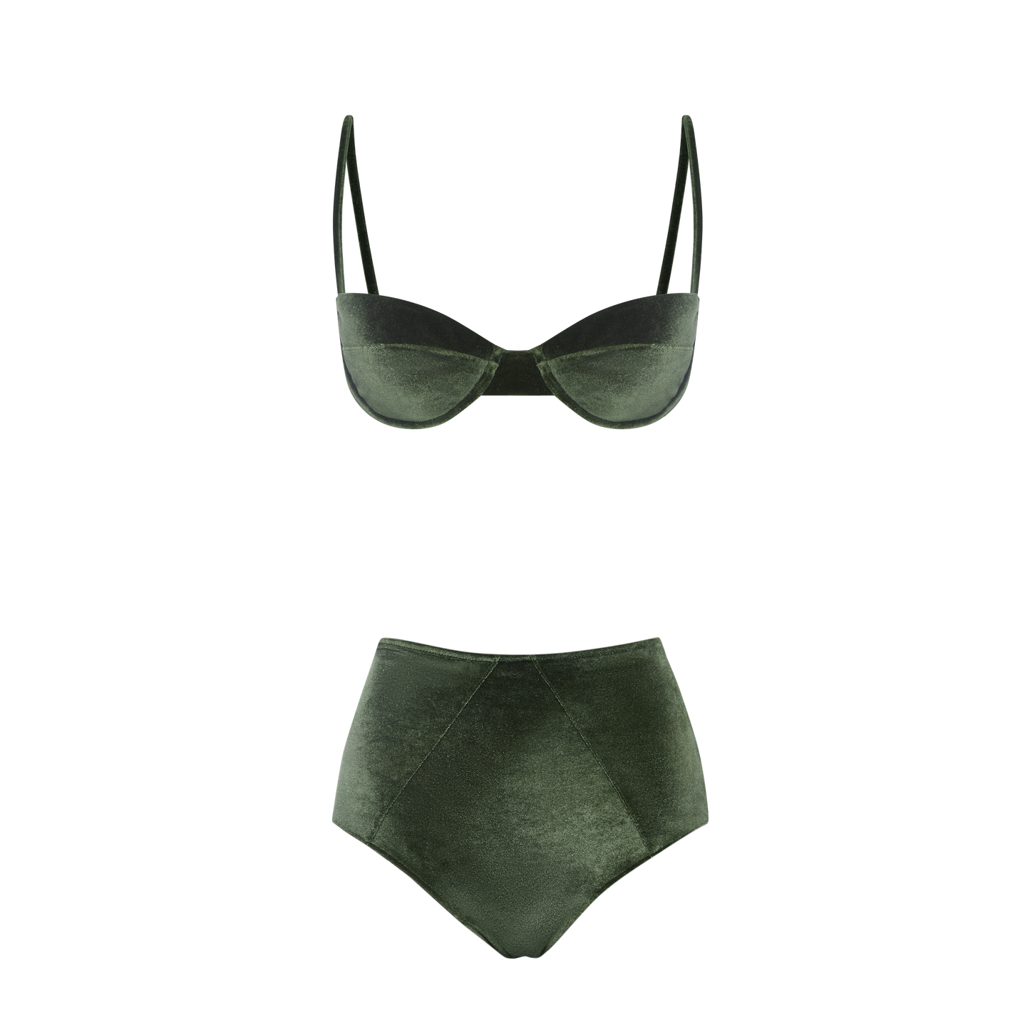 BIKINI CHIC GREEN VELVET